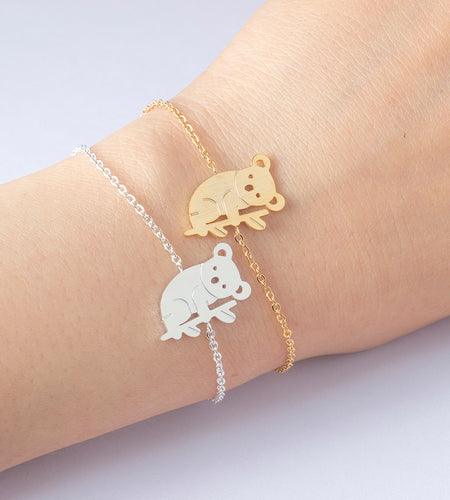 Chain Stainless Steel Women Men Koala Bracelet